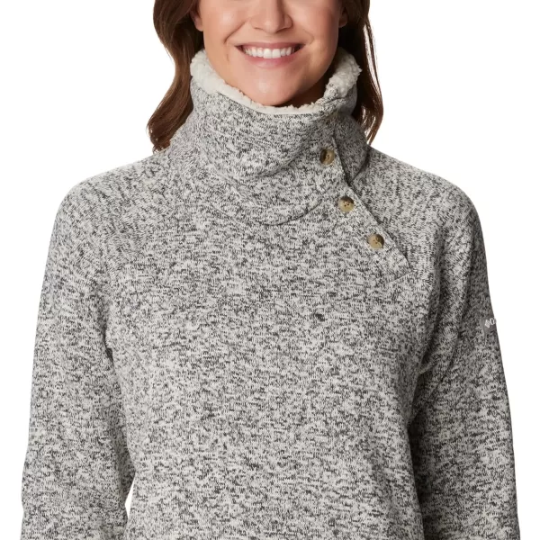 Columbia Womens Sweater Weather Sherpa Hybrid PulloverChalk Heather