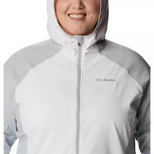 Columbia Womens Sweet As Softshell HoodieWhiteCirrus Grey