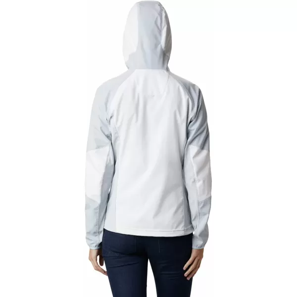 Columbia Womens Sweet As Softshell HoodieWhiteCirrus Grey