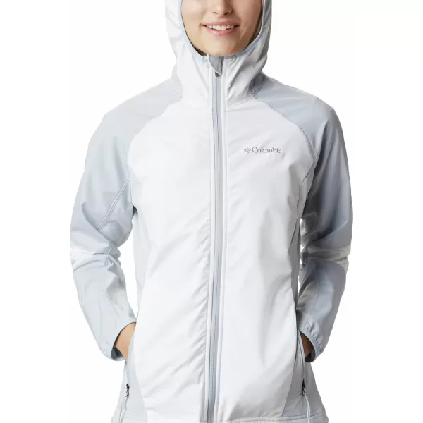 Columbia Womens Sweet As Softshell HoodieWhiteCirrus Grey