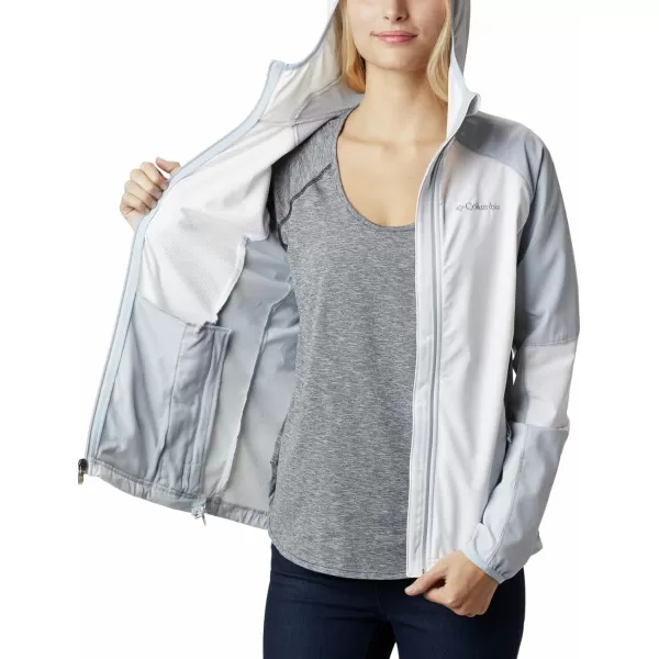 Columbia Womens Sweet As Softshell HoodieWhiteCirrus Grey