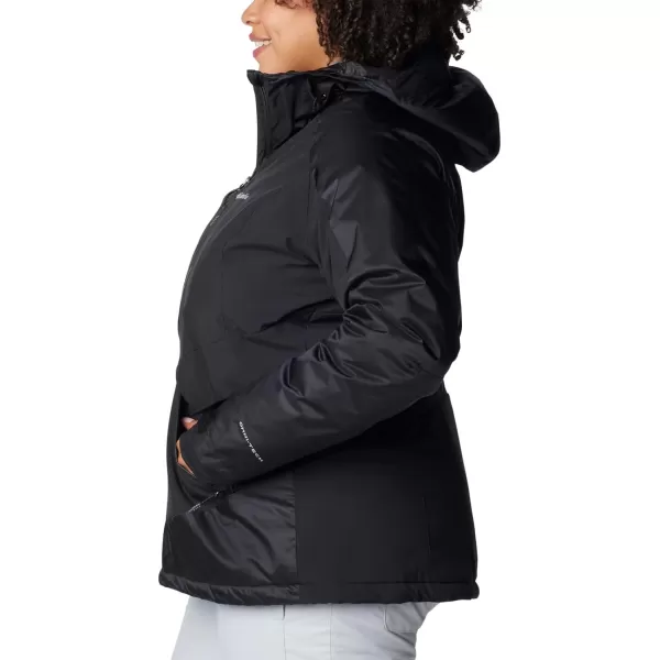 Columbia Womens Sweet Shredder II Insulated JacketBlack Black Sheen