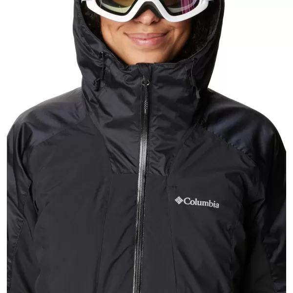 Columbia Womens Sweet Shredder II Insulated JacketBlack Black Sheen