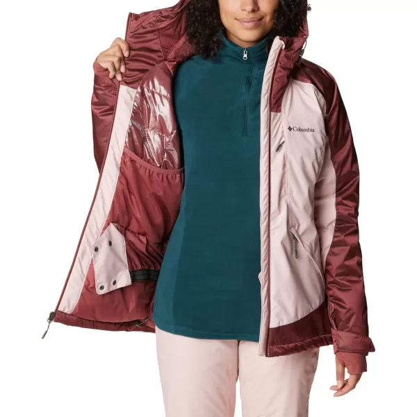 Columbia Womens Sweet Shredder II Insulated JacketDusty Pink Beetroot Sheen