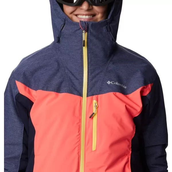 Columbia Womens Sweet Shredder Insulated JacketNeon SunriseDark NocturnalNocturnal