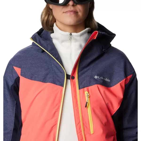 Columbia Womens Sweet Shredder Insulated JacketNeon SunriseDark NocturnalNocturnal