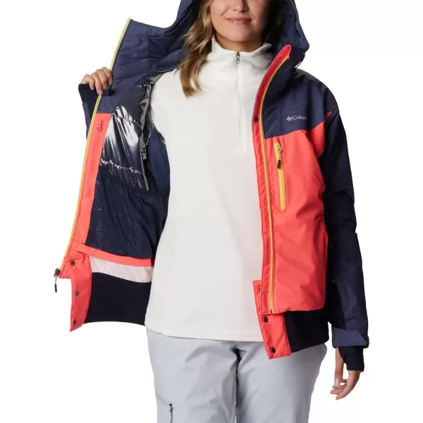 Columbia Womens Sweet Shredder Insulated JacketNeon SunriseDark NocturnalNocturnal