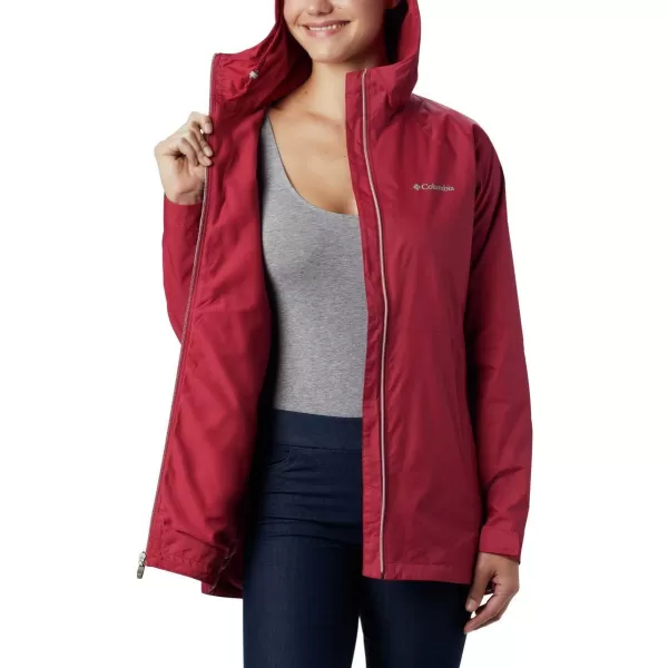 Columbia Womens Switchback Lined Long JacketRed OrchidRed Orchid Lining