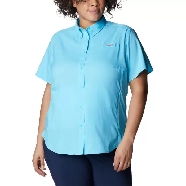 Columbia Womens Tamiami II Plus Size Short Sleeve ShirtAtoll