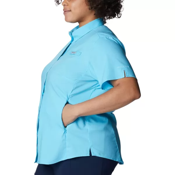 Columbia Womens Tamiami II Plus Size Short Sleeve ShirtAtoll