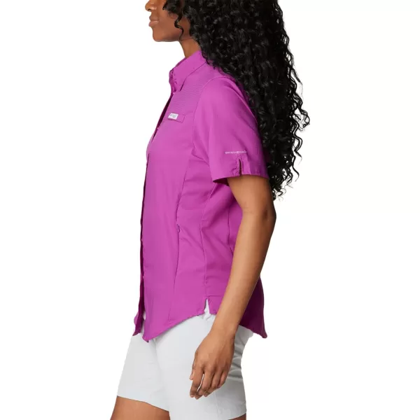 Columbia Womens Tamiami II Plus Size Short Sleeve ShirtBerry Jam