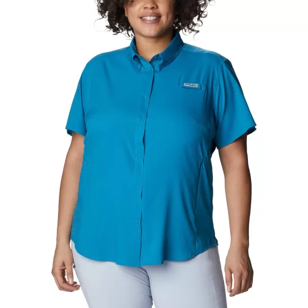 Columbia Womens Tamiami II Plus Size Short Sleeve ShirtDeep Marine