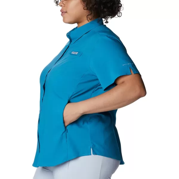 Columbia Womens Tamiami II Plus Size Short Sleeve ShirtDeep Marine