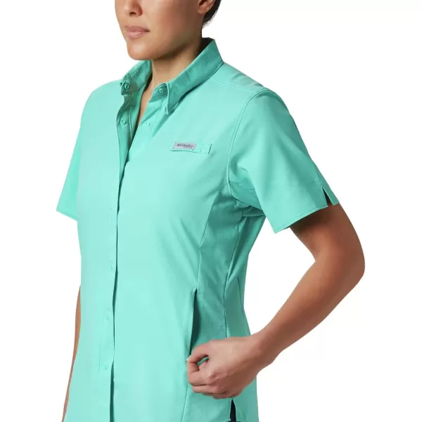 Columbia Womens Tamiami II Plus Size Short Sleeve ShirtDolphin