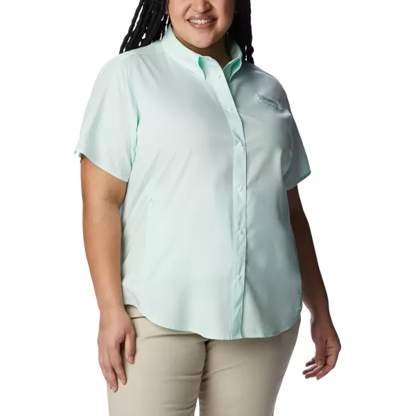 Columbia Womens Tamiami II Plus Size Short Sleeve ShirtGullfoss Green