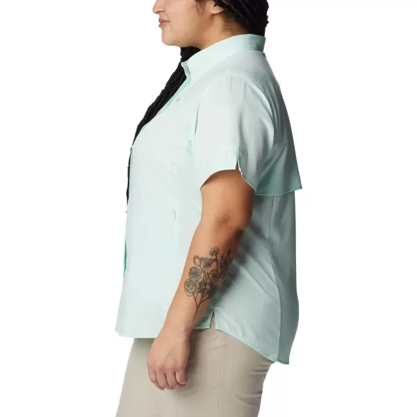 Columbia Womens Tamiami II Plus Size Short Sleeve ShirtGullfoss Green