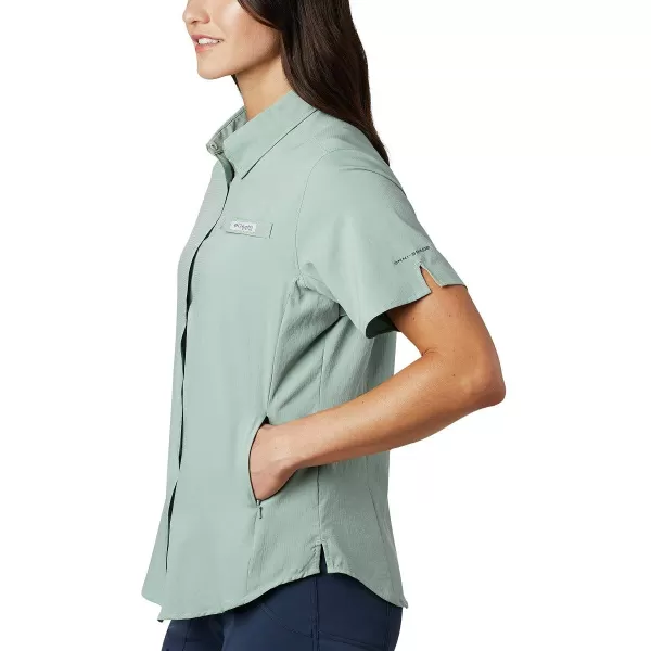 Columbia Womens Tamiami II Plus Size Short Sleeve ShirtLight Lichen