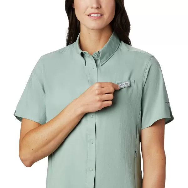 Columbia Womens Tamiami II Plus Size Short Sleeve ShirtLight Lichen