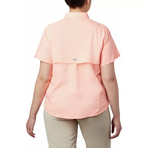 Columbia Womens Tamiami II Plus Size Short Sleeve ShirtTiki Pink