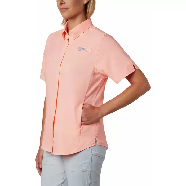 Columbia Womens Tamiami II Plus Size Short Sleeve ShirtTiki Pink