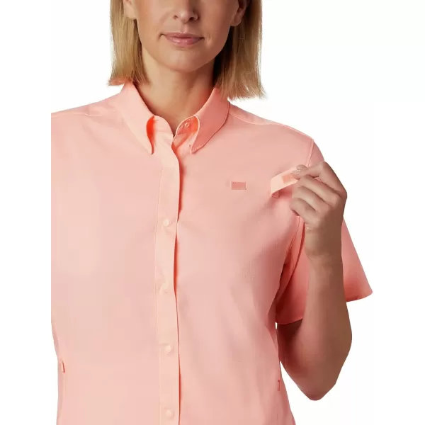 Columbia Womens Tamiami II Plus Size Short Sleeve ShirtTiki Pink