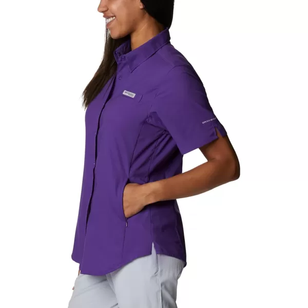 Columbia Womens Tamiami II Plus Size Short Sleeve ShirtVivid Purple