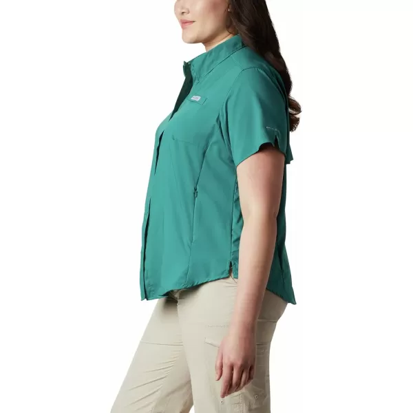 Columbia Womens Tamiami II Plus Size Short Sleeve ShirtWaterfall