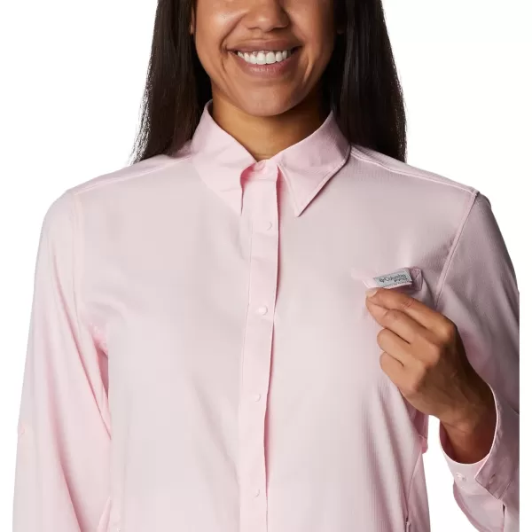 Columbia Womens Tamiami Ii Long Sleeve ShirtSatin Pink