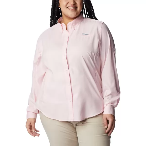 Columbia Womens Tamiami Ii Long Sleeve ShirtSatin Pink