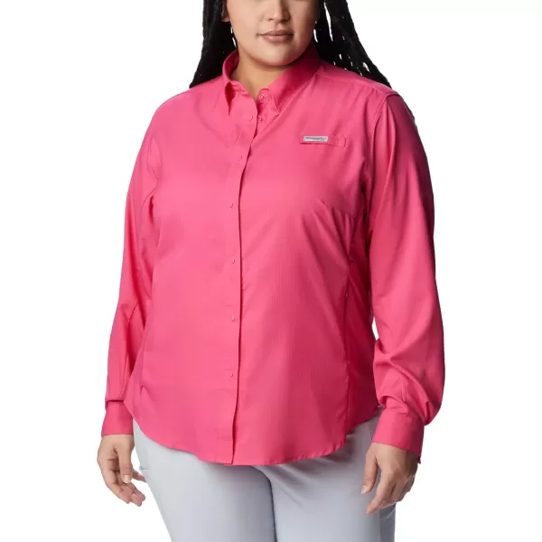 Columbia Womens Tamiami Ii Long Sleeve ShirtUltra Pink