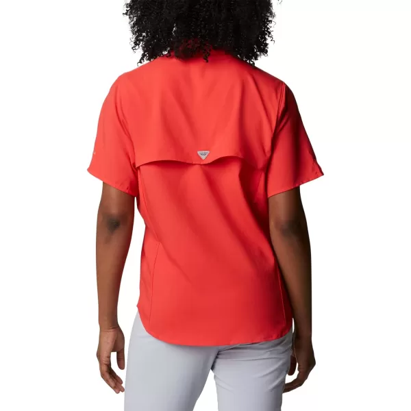 Columbia Womens Tamiami Ii Short Sleeve ShirtRed Hibiscus