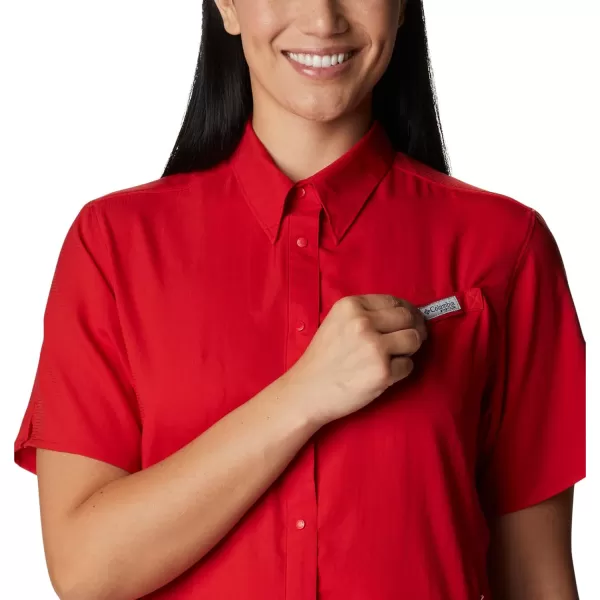 Columbia Womens Tamiami Ii Short Sleeve ShirtRed Spark