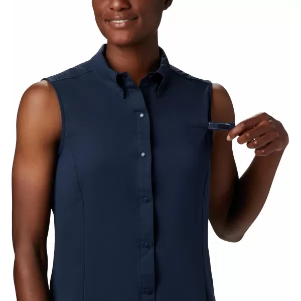 Columbia Womens Tamiami Sleeveless ShirtCollegiate Navy
