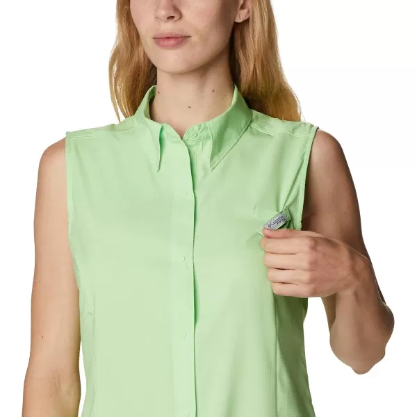 Columbia Womens Tamiami Sleeveless ShirtLime Glow