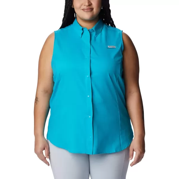 Columbia Womens Tamiami Sleeveless ShirtOcean Teal