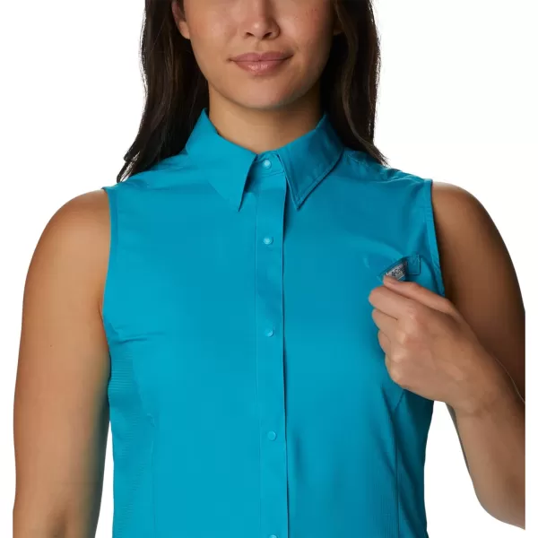 Columbia Womens Tamiami Sleeveless ShirtOcean Teal