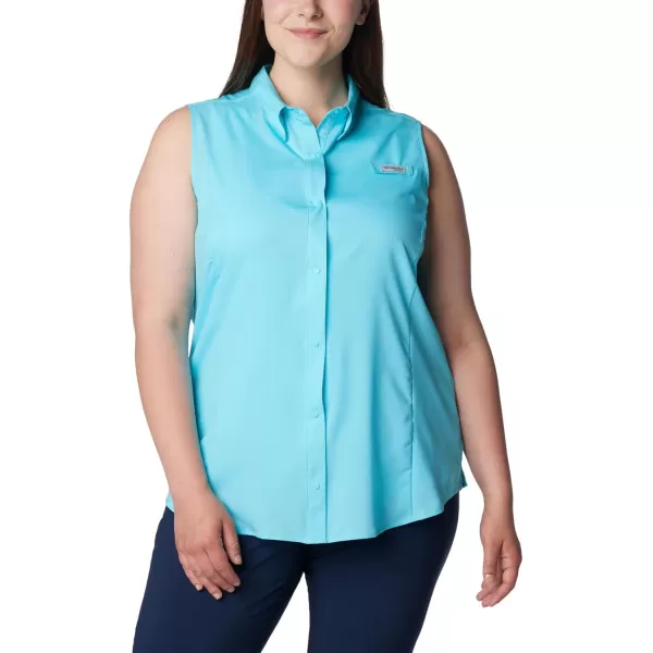 Columbia Womens Tamiami Sleeveless ShirtOpal Blue