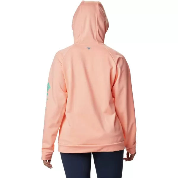 Columbia Womens Tidal Fleece Fz HoodieTiki PinkDolphin Logo