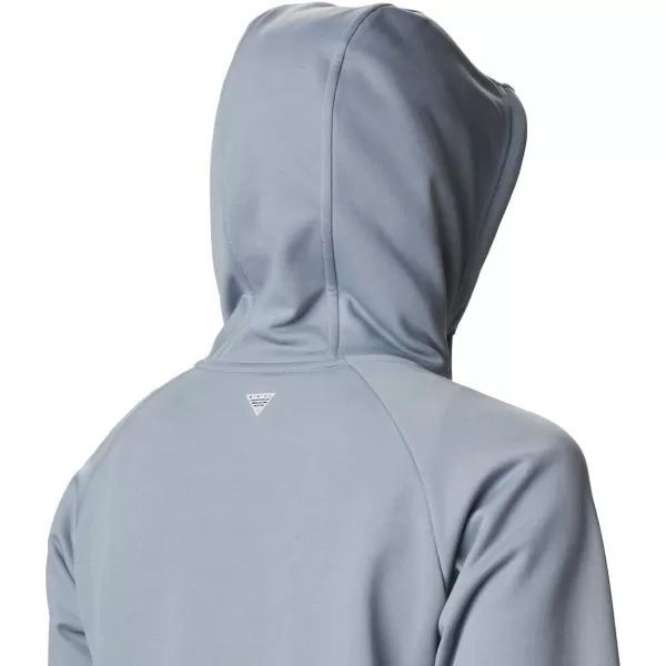 Columbia Womens Tidal Fleece Fz HoodieTradewinds GreyLight Juice Logo