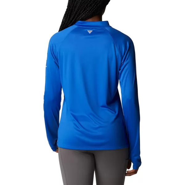 Columbia Womens Tidal Tee 14 ZipBlue MacawGulf Stream Logo