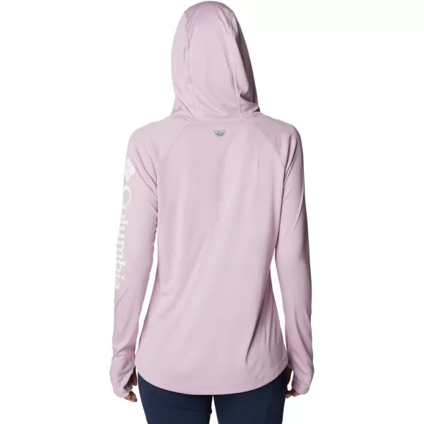 Columbia Womens Tidal Tee HoodieAuraWhite Logo