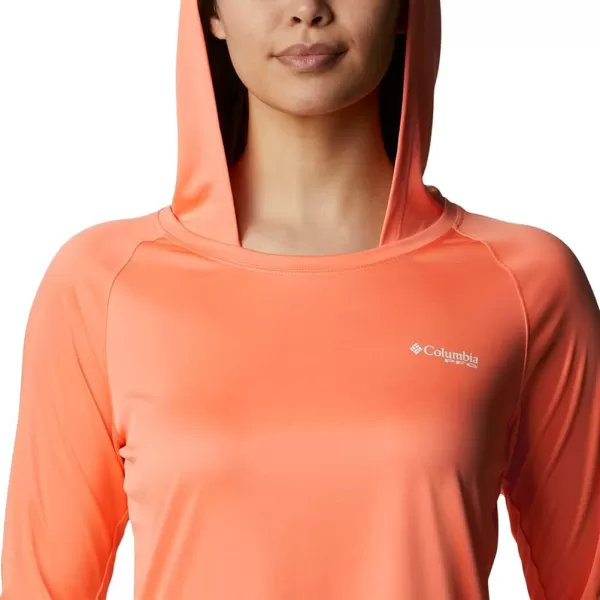 Columbia Womens Tidal Tee HoodieBright NectarWhite Logo