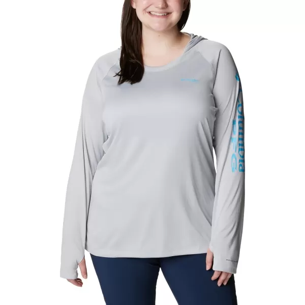 Columbia Womens Tidal Tee HoodieCool GreyRiptide Logo