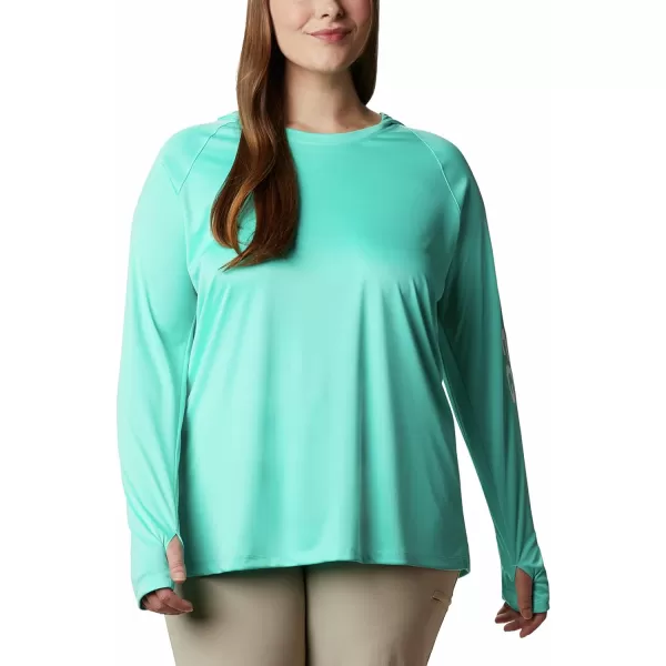 Columbia Womens Tidal Tee HoodieDolphinWhite Logo