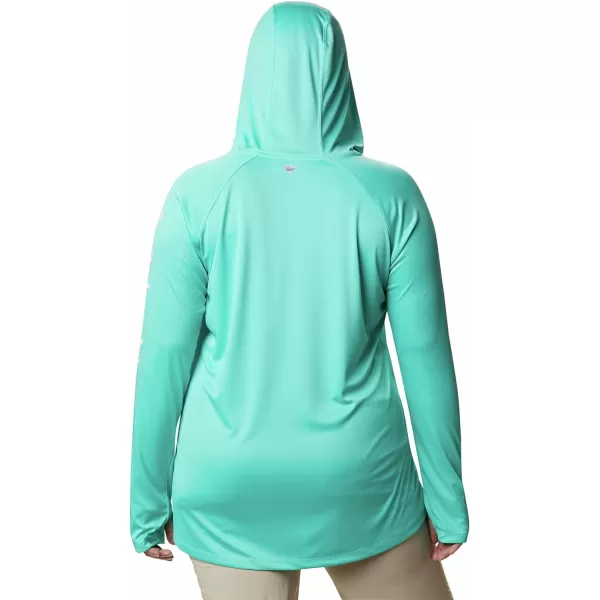 Columbia Womens Tidal Tee HoodieDolphinWhite Logo
