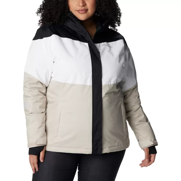 Columbia Womens Tipton Peak Ii Insulated JacketBlack White Dark Stone