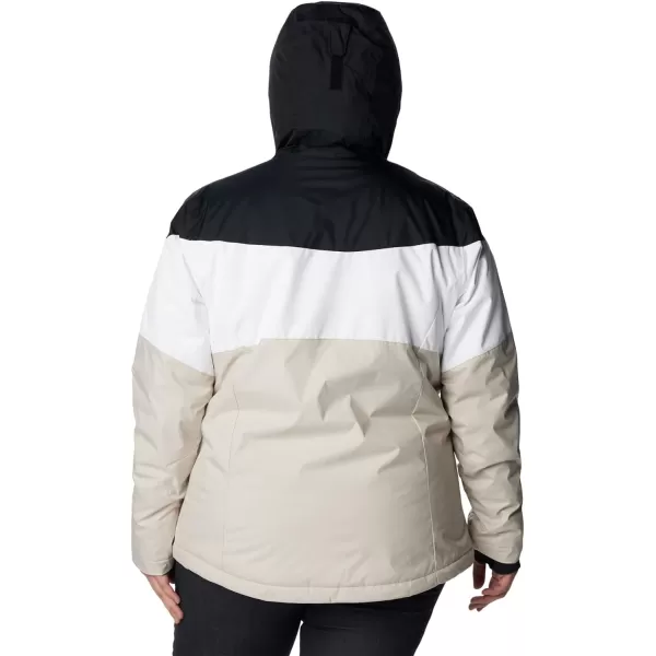 Columbia Womens Tipton Peak Ii Insulated JacketBlack White Dark Stone