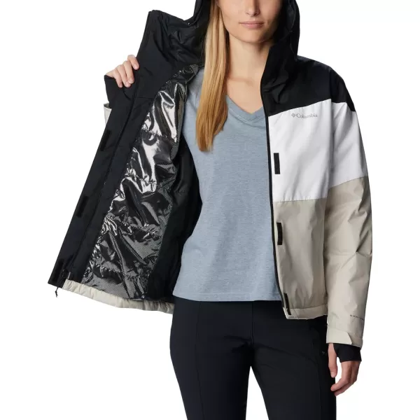 Columbia Womens Tipton Peak Ii Insulated JacketBlack White Dark Stone