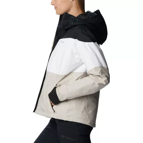 Columbia Womens Tipton Peak Ii Insulated JacketBlack White Dark Stone