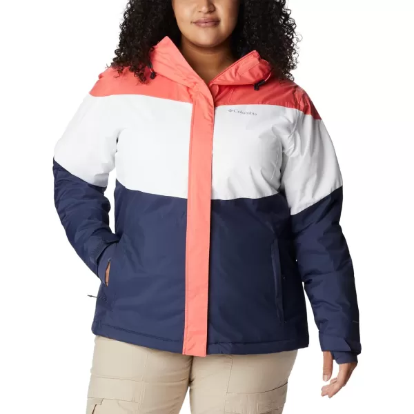 Columbia Womens Tipton Peak Ii Insulated JacketBlush PinkWhiteNocturnal